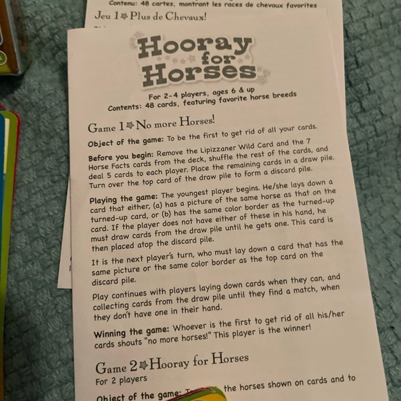 Hooray for Horses Card Game - Picture 7 of 9